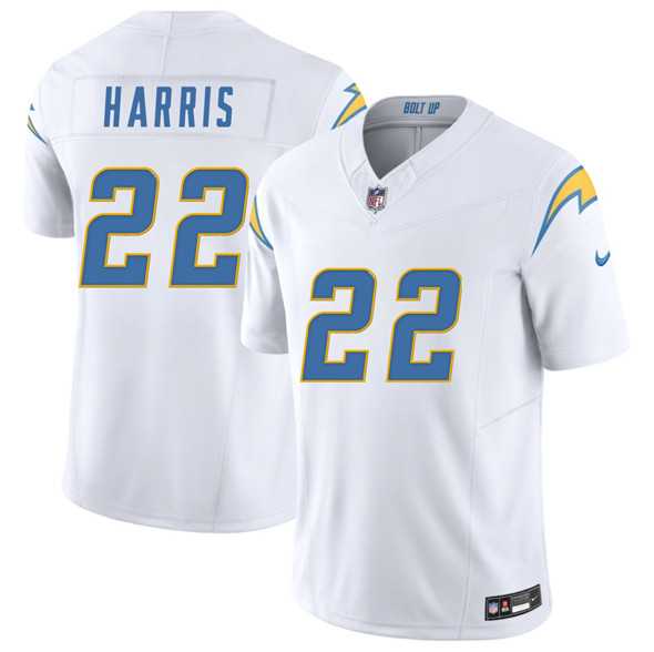 Men & Women & Youth Los Angeles Chargers #22 Najee Harris White 2025 F.U.S.E. Vapor Limited Stitched Jersey->los angeles chargers->NFL Jersey